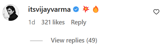Vijay Varma comment on Tamannaah Bhatia Pic