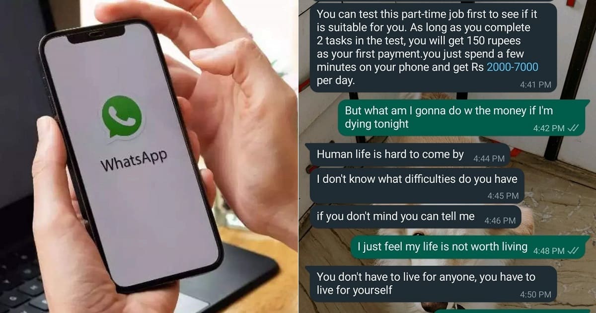 Woman pranks whatsapp scammer