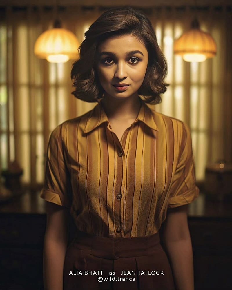 Alia Bhatt as Jean Tatlock AI Photo AI Photo