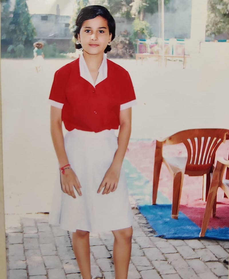 Anushka Kaushik Childhood photo