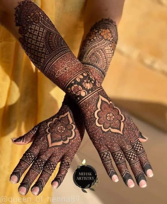 Arabic mehndi designs for brides