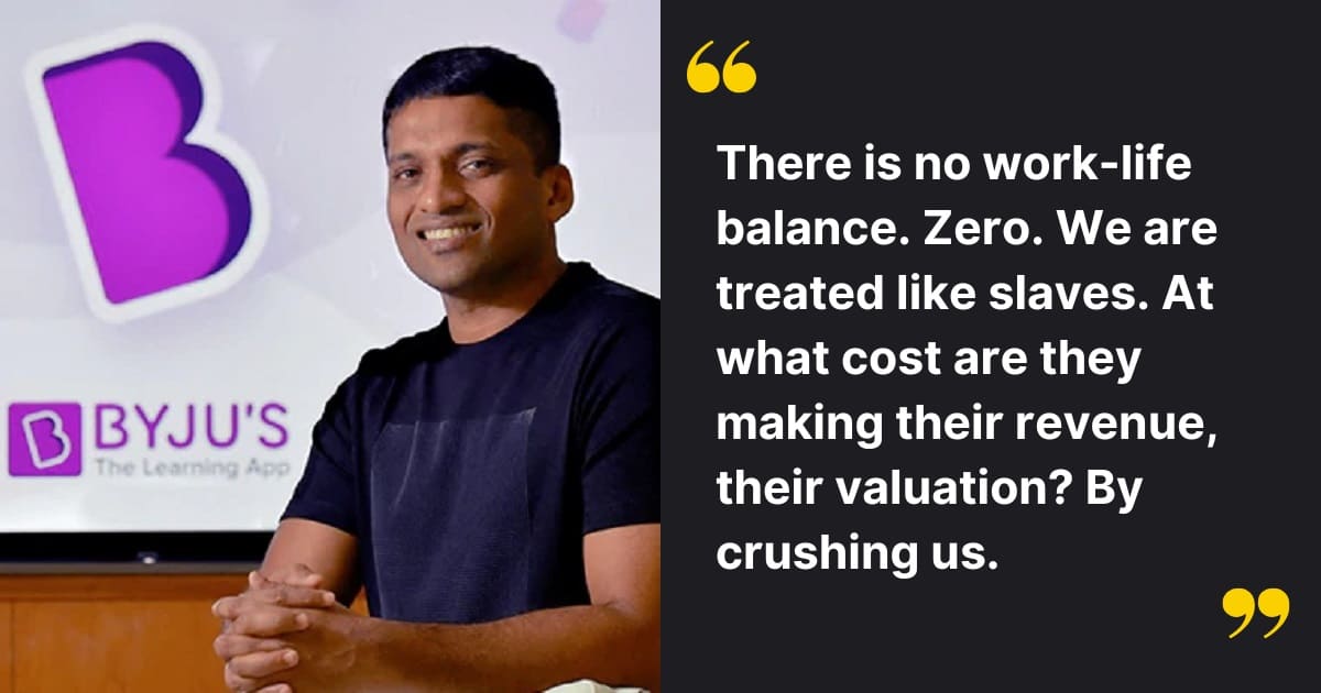 BYJU’S Employees Exploitation