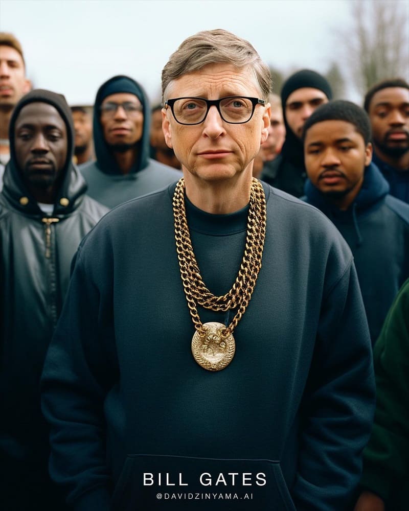 Bill Gates Billionaires As Gang Leaders AI Photos