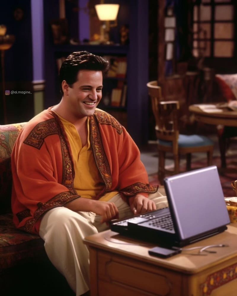 Chandler Bing in Indian avatar AI photo