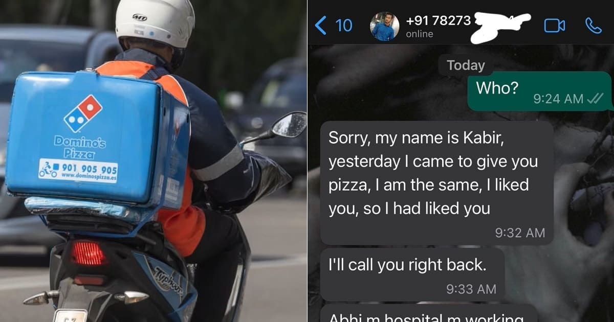 Domino's Delivery Guy Proposes To Woman Customer