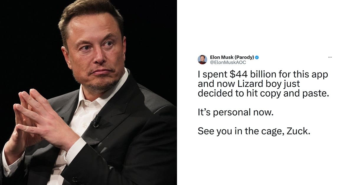 Elon Musk Parody see you in cage