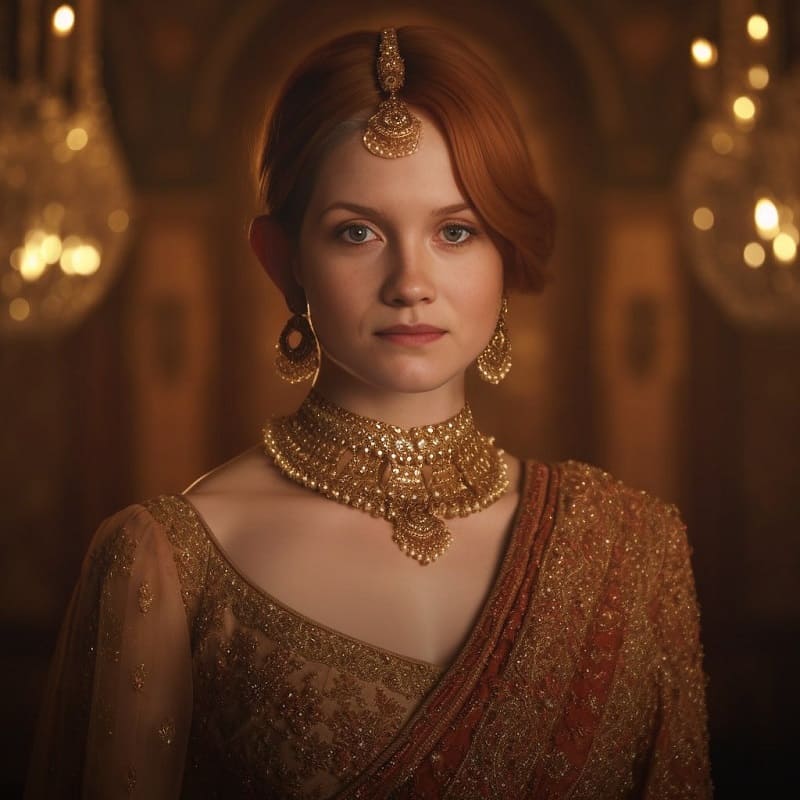 Ginny Weasley As Sabyasachi Models AI Photos