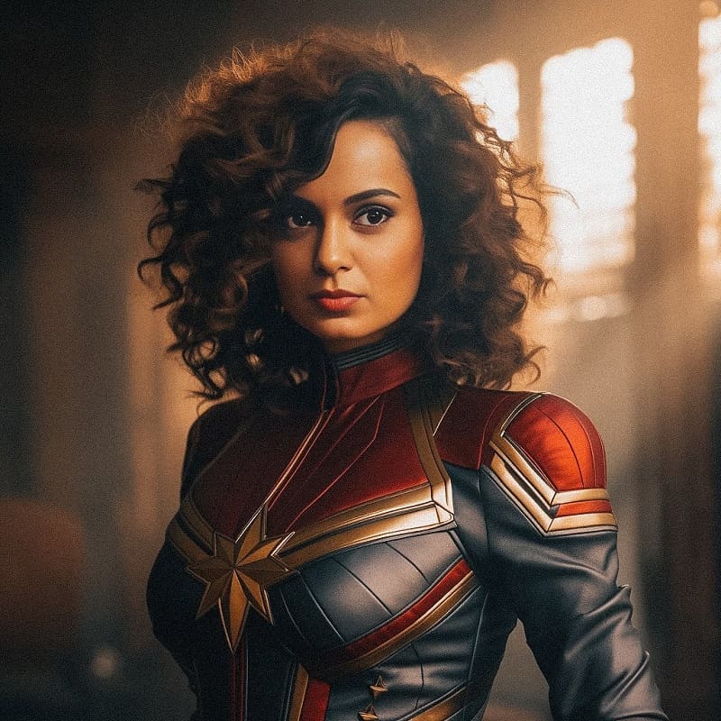 Kangana Ranaut As Captain Marvel