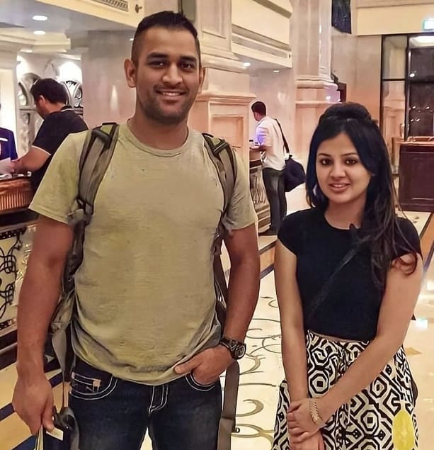 MS Dhoni and Sakshi Dhoni 