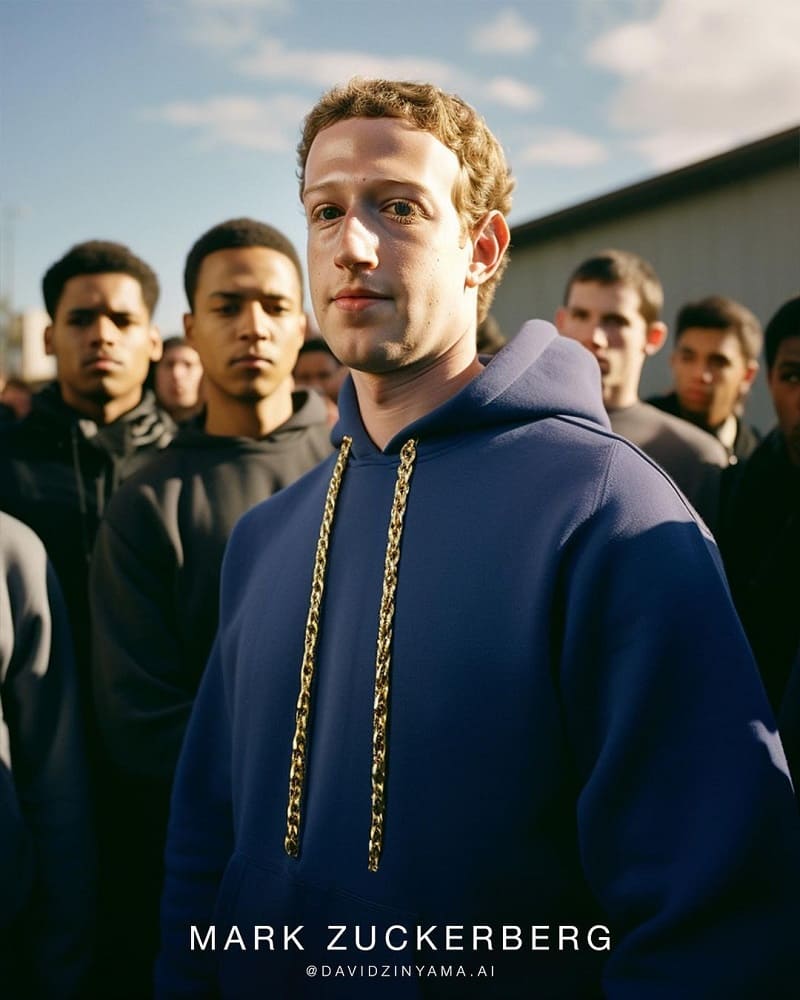 Mark Zuckerberg Billionaires As Gang Leaders AI Photos