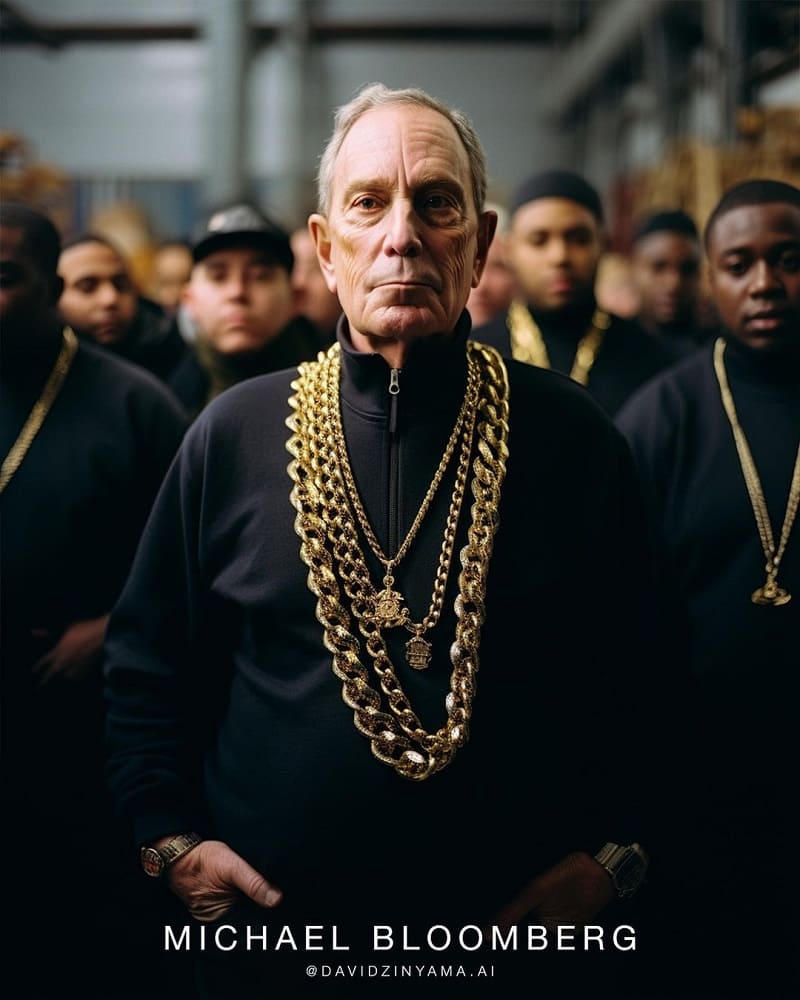 Michael Bloomberg Billionaires As Gang Leaders AI Photos