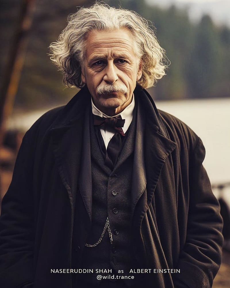 Naseeruddin Shah as Albert Einstein AI Photo