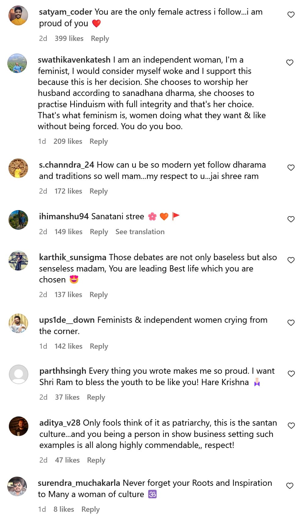 Pranitha Subhash reply trolls