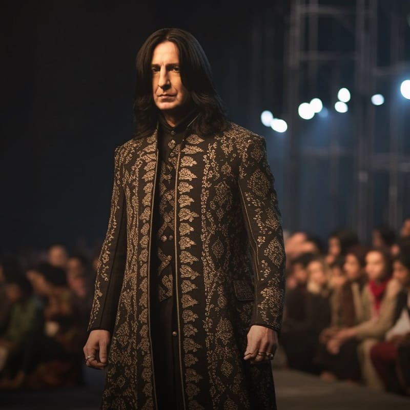 Professor Severus Snape As Sabyasachi Models AI Photos