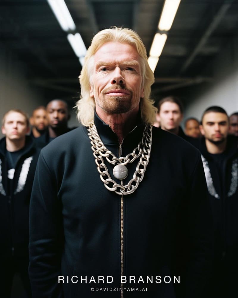 Richard Branson Billionaires As Gang Leaders AI Photos