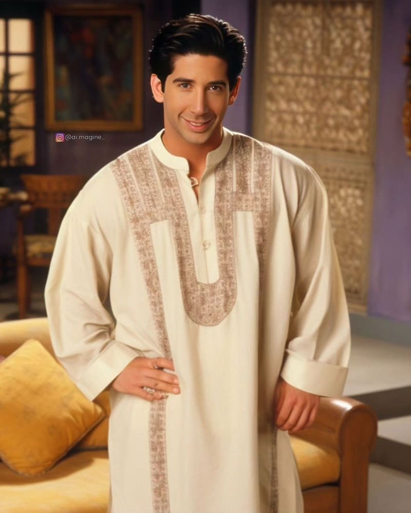 Ross Geller in Indian avatar AI photo