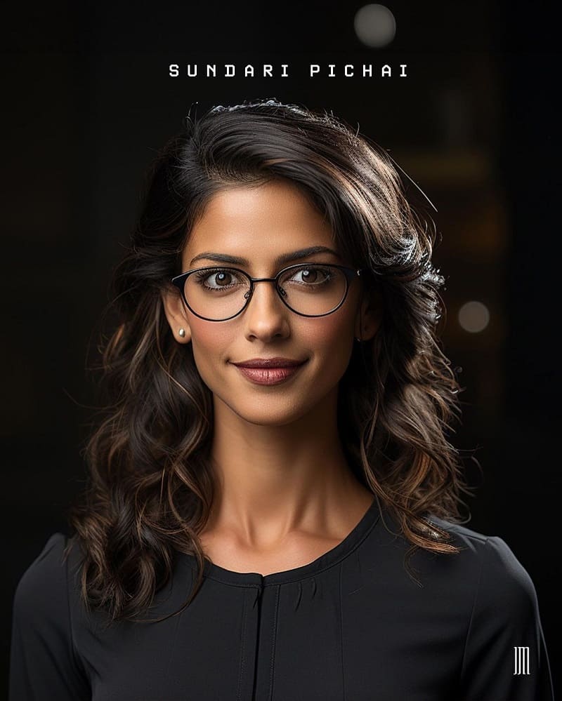 Sundar Pichai Female Version AI Photo