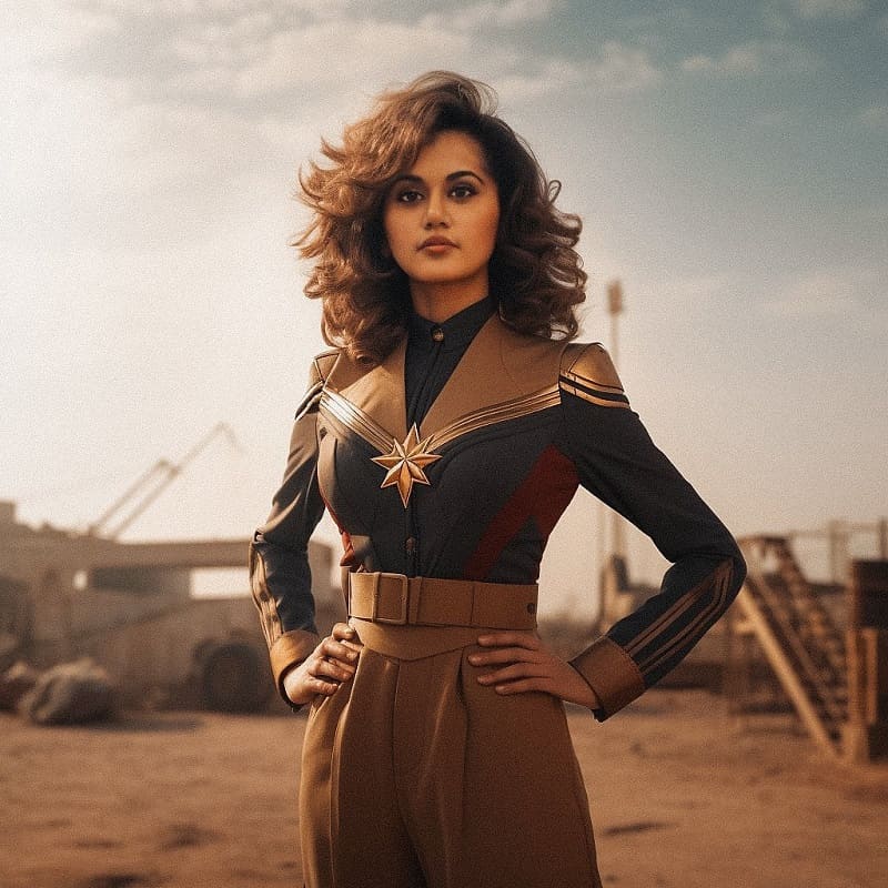 Taapsee Pannu As Captain Marvel