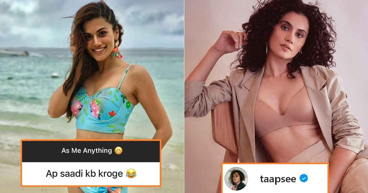 Taapsee Pannu reply on Marriage Plans