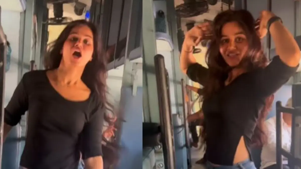 Taara Shukla Dancing To Chaiyya Chaiyya in train