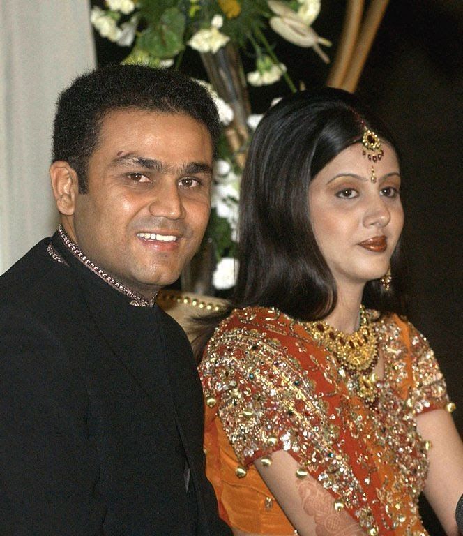 Virender Sehwag and Aarti