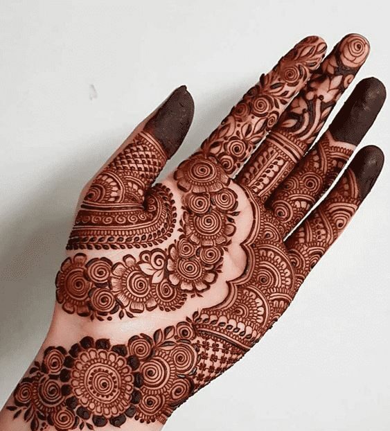 arabic front hand mehndi design