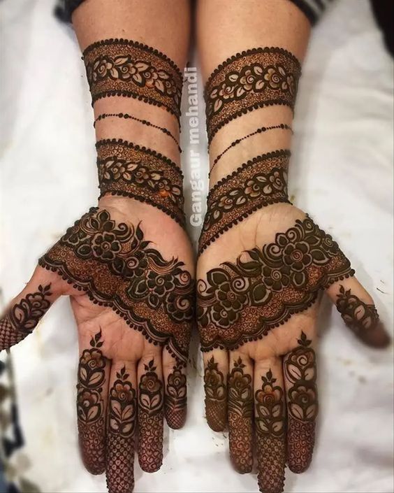 arabic mehndi design easy and beautiful