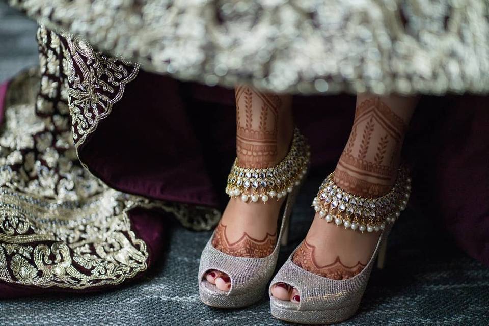 beautiful bridal payal design