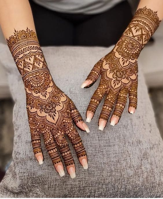 bridal henna design