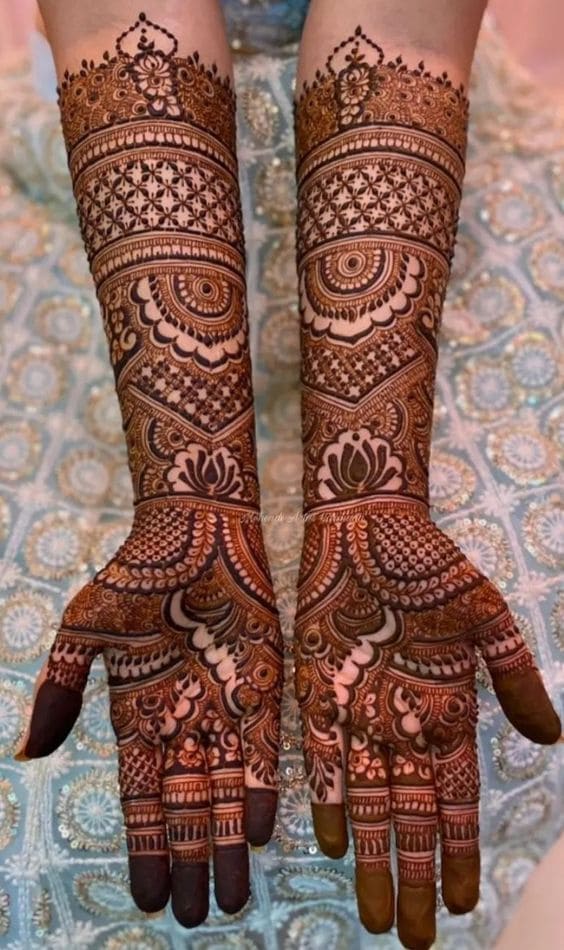 71+ Unique Modern full hand mehndi design | Bridal Mehendi designs