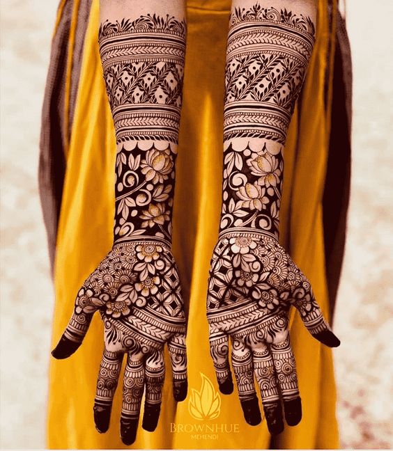 detailed henna design