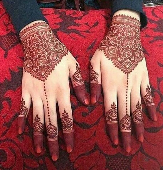 engagement mehndi design