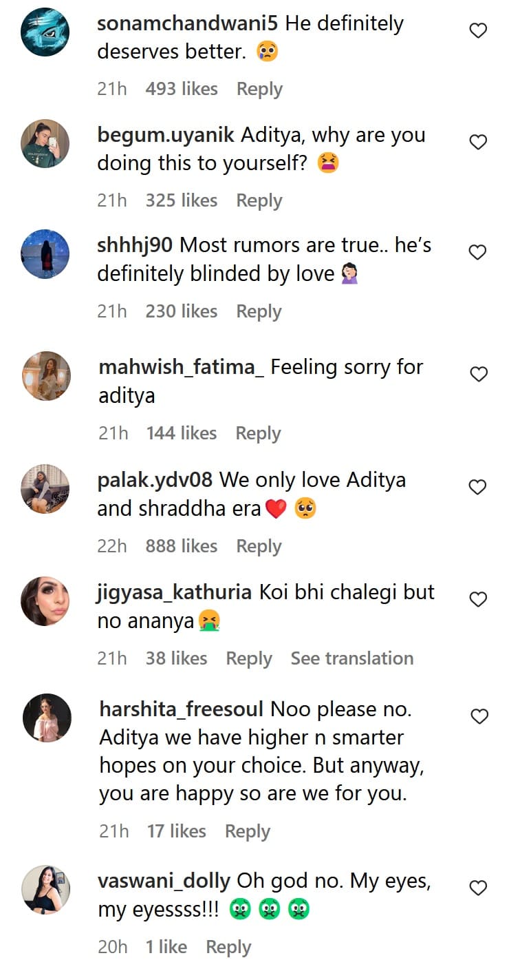 fans troll Aditya & Ananya