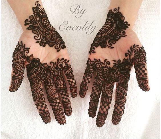 finger arabic mehndi design