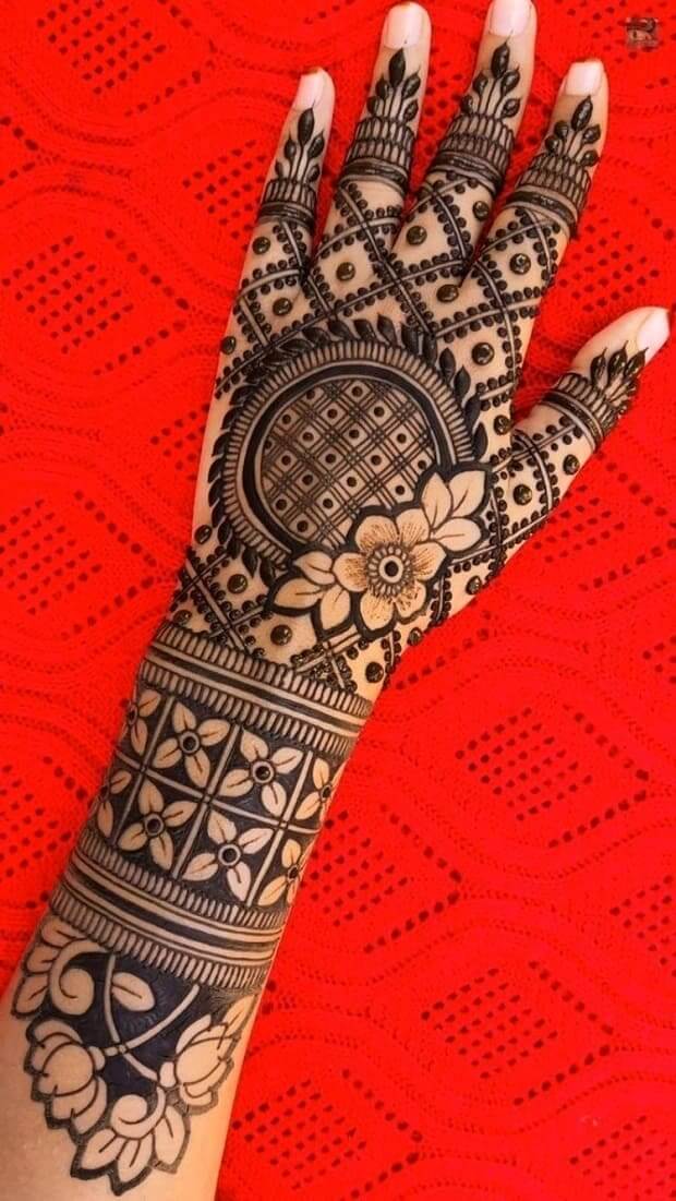 floral arabic mehndi design