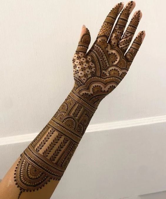 indian bridal mehndi designs for full hands