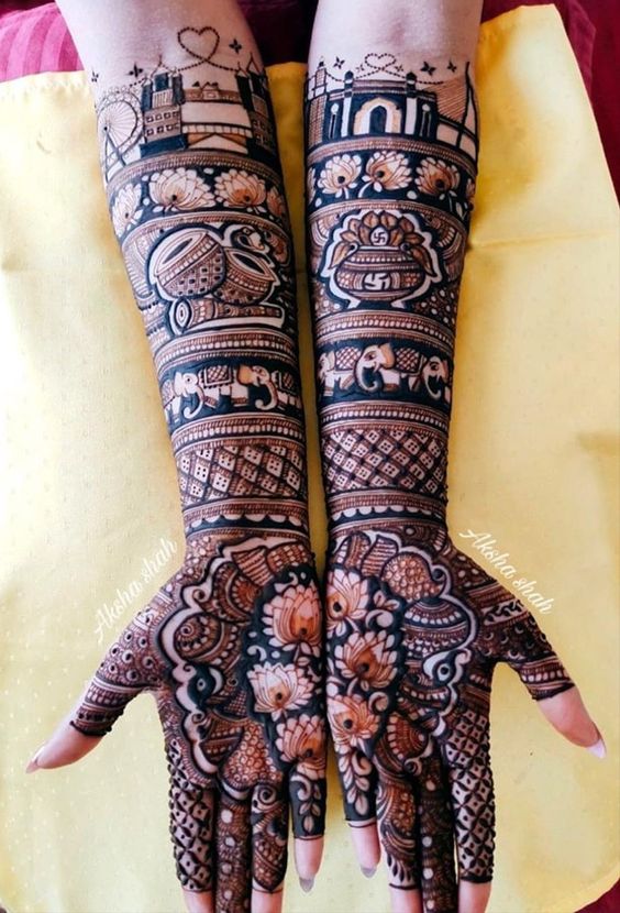 simple-stylish-beautiful-modern-back-hand-mehndi-designs-for-brides |  WedAbout