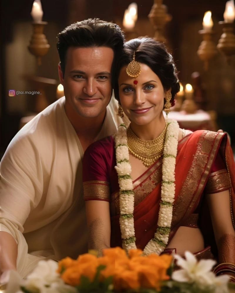 monica chandler in Indian avatar AI photo