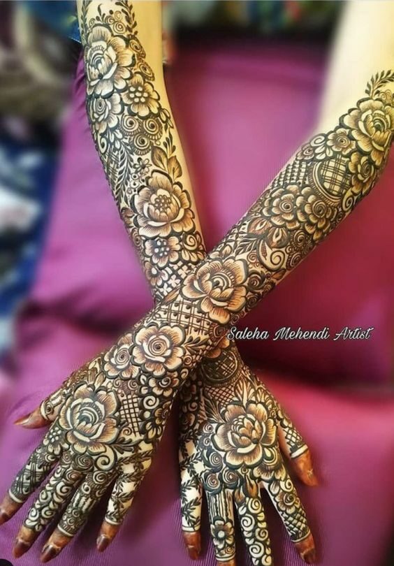 rose mehndi design