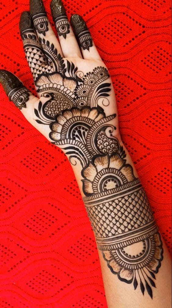 simple bridal mehndi design