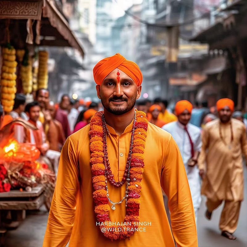 Harbhajan Singh As Monk AI Photo