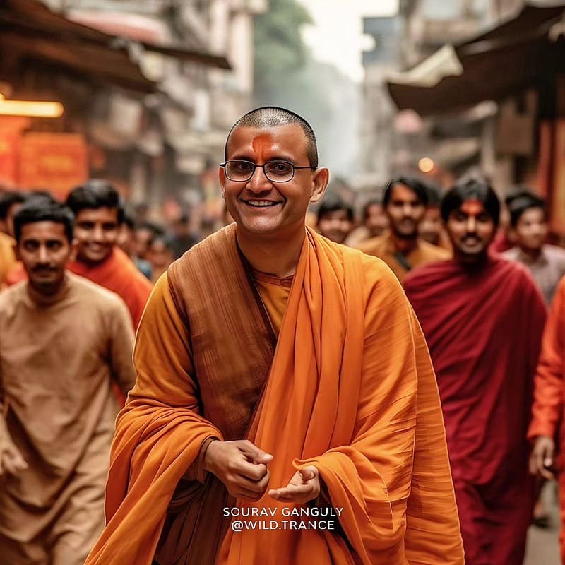 Sourav Ganguly As Monk AI Photo