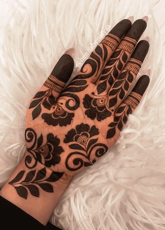 arabic palm mehndi designs