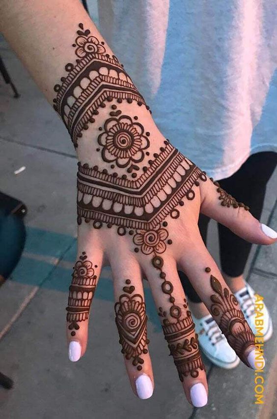 back hand modern mehndi ideas