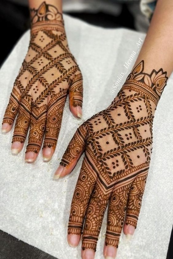 box mehndi designs