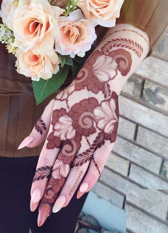 detailed henna design