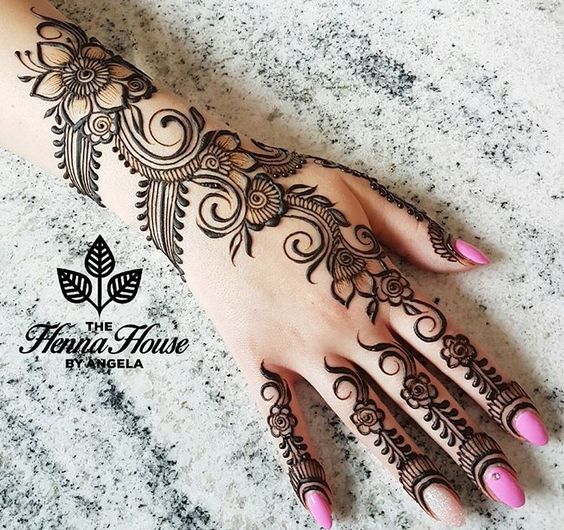 easy and simple mehndi design