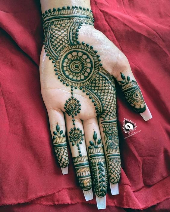 easy mehndi design