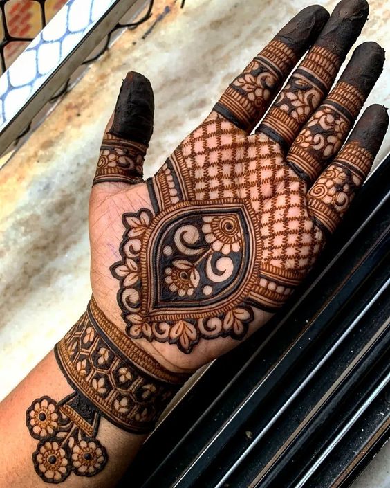 easy mehndi designs for palm new