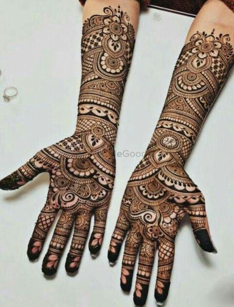 full hand beautiful mehndi design